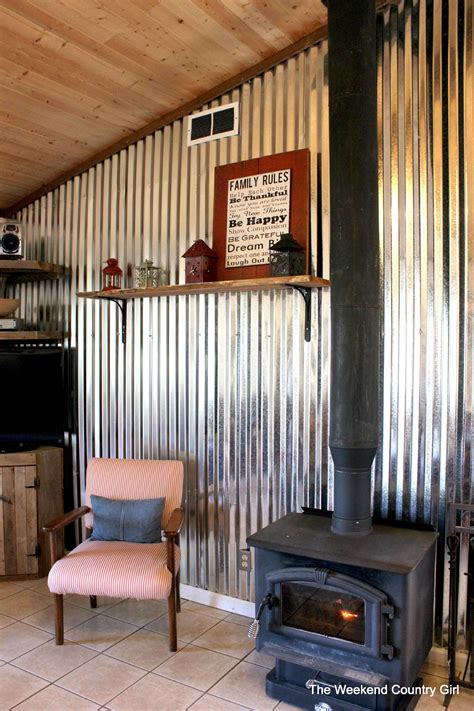 corrugated metal home decor